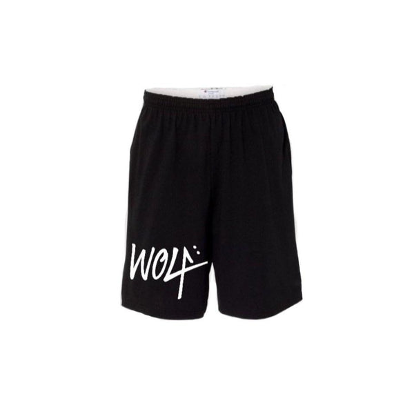 black and white champion shorts