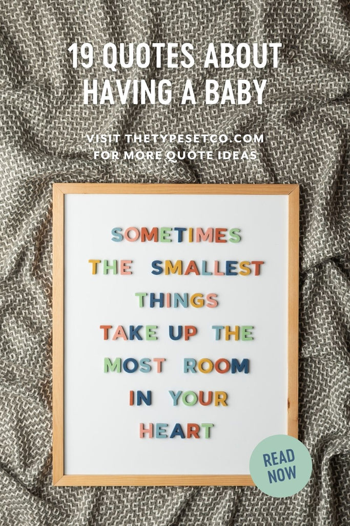 19 Letter Boards About Having a Baby