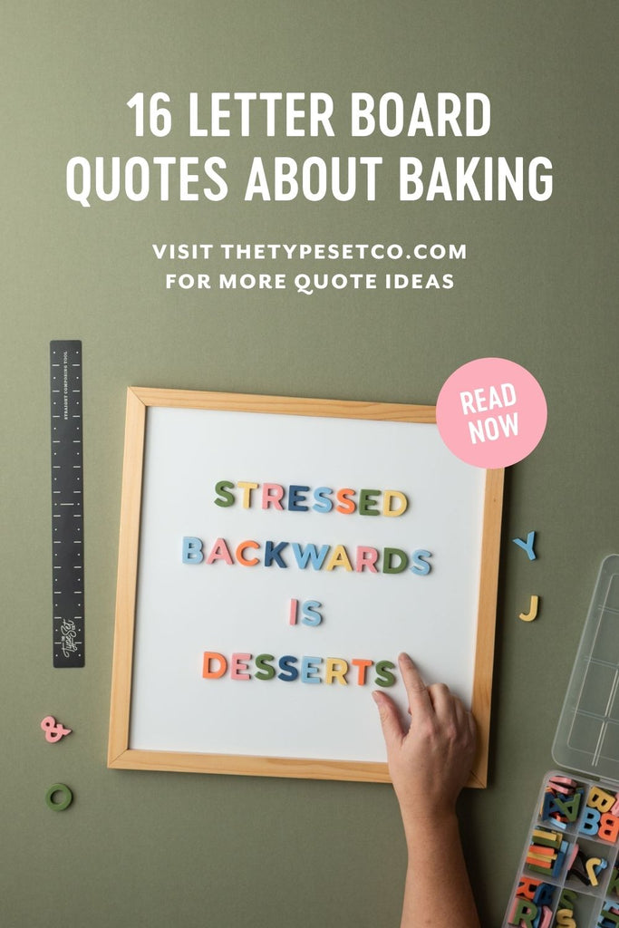 Letter Boards About Baking