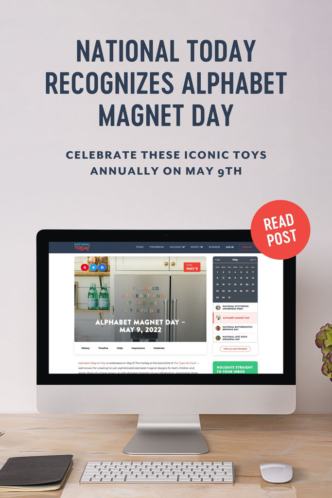National Today Recognizes Alphabet Magnet Day