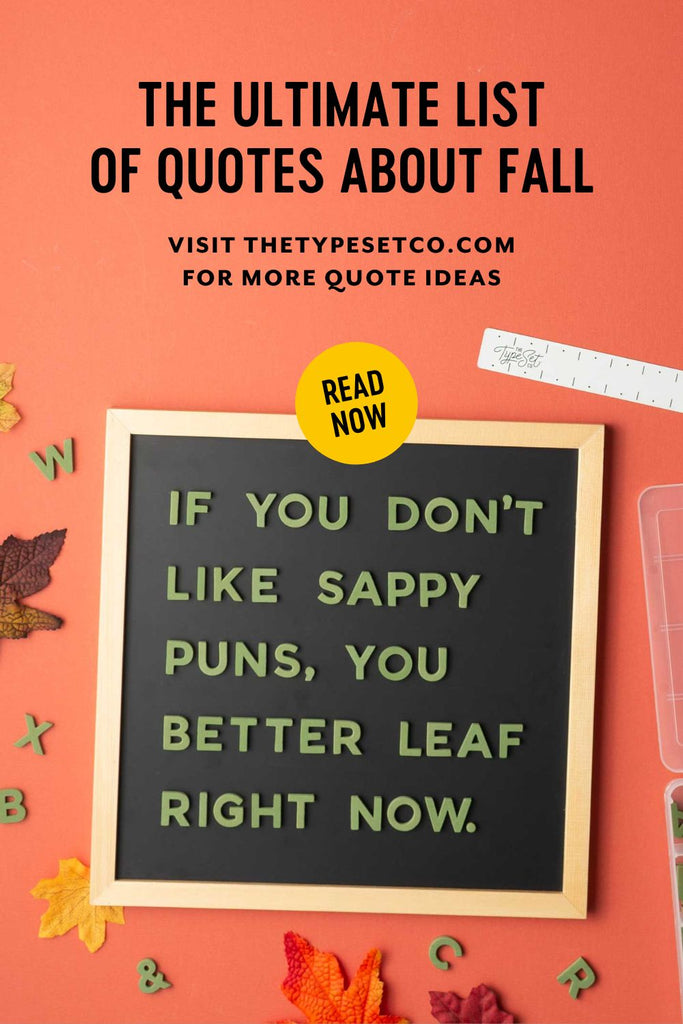 The Ultimate List of Fall Quote Ideas
