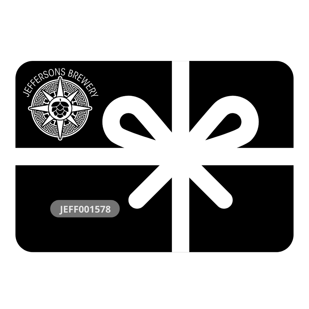 Web Shop Gift Card (£25 - £100) - Jeffersons Brewery