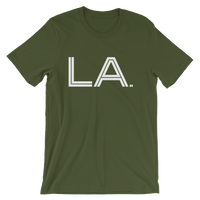 LA - State of LOUISIANA Abbreviation Men's /  Unisex short sleeve t-shirt