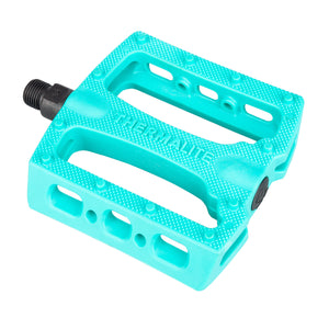 teal bike pedals