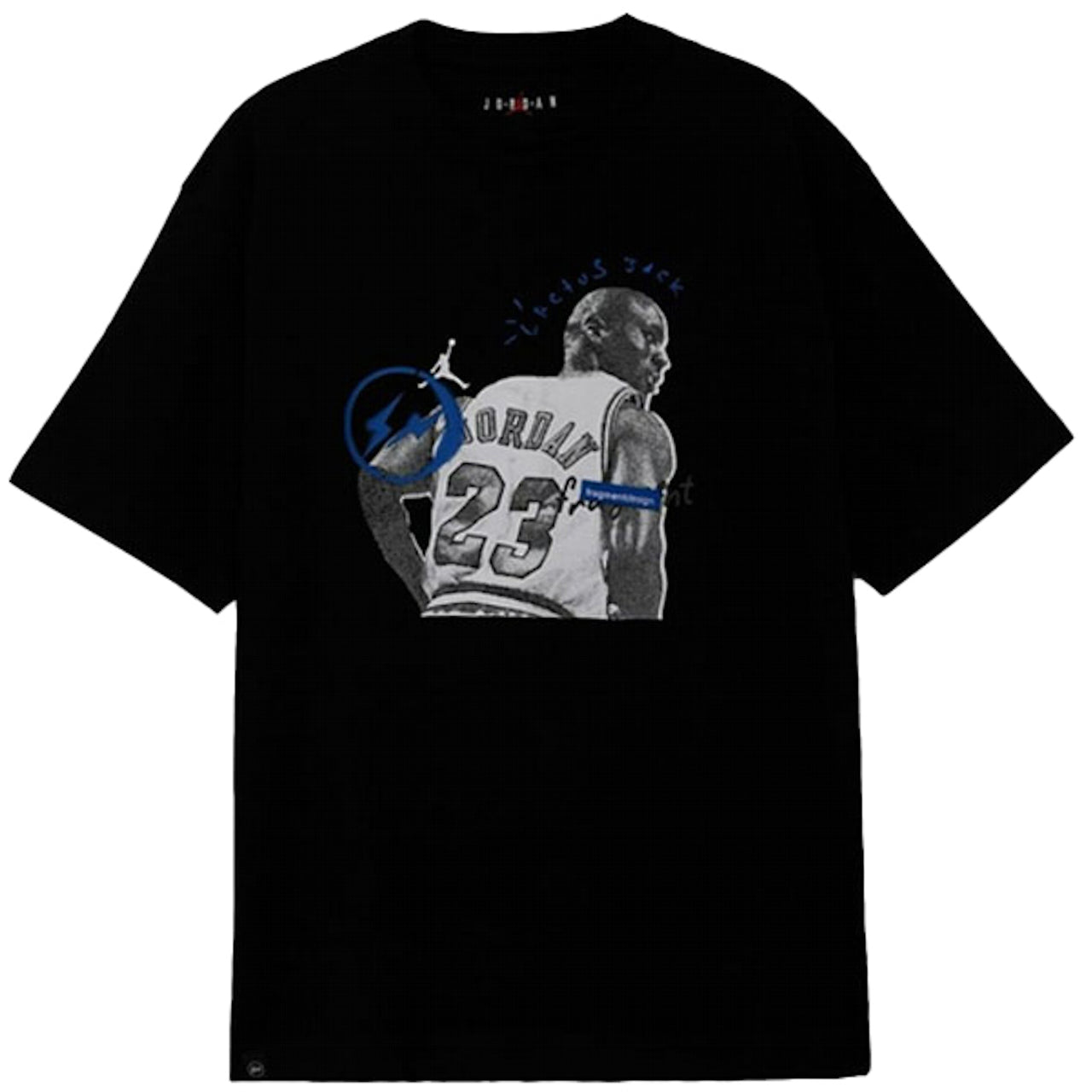 Travis Scott Air Jordan Fragment Tee Blue