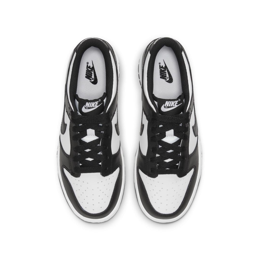 nike dunks low black and white gs