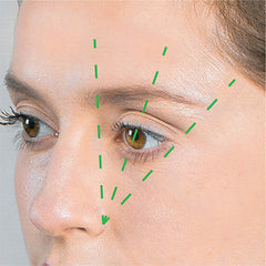 woman showing brow and angles 