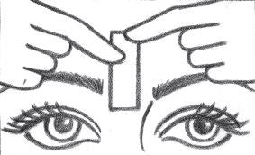 Drawing of woman zipping off Parissa Brow Strip