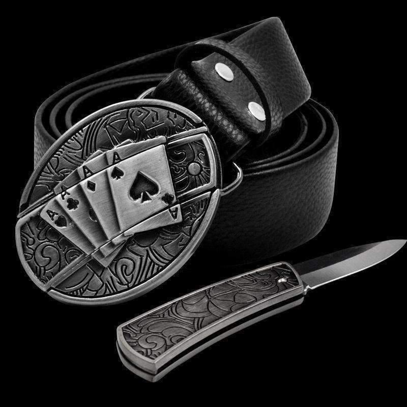 Belt Buckle Knife - Wilderness Survival Skills