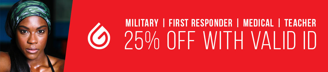military, first reponsder, medical and teachers get 25% off