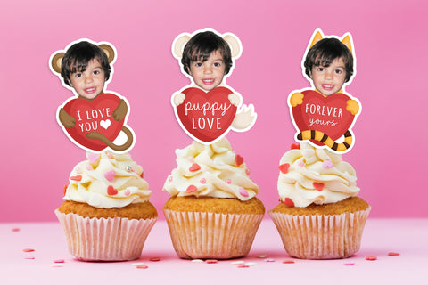 FREE Printable Valentines Cupcake Toppers or Personalized Valentines Cards