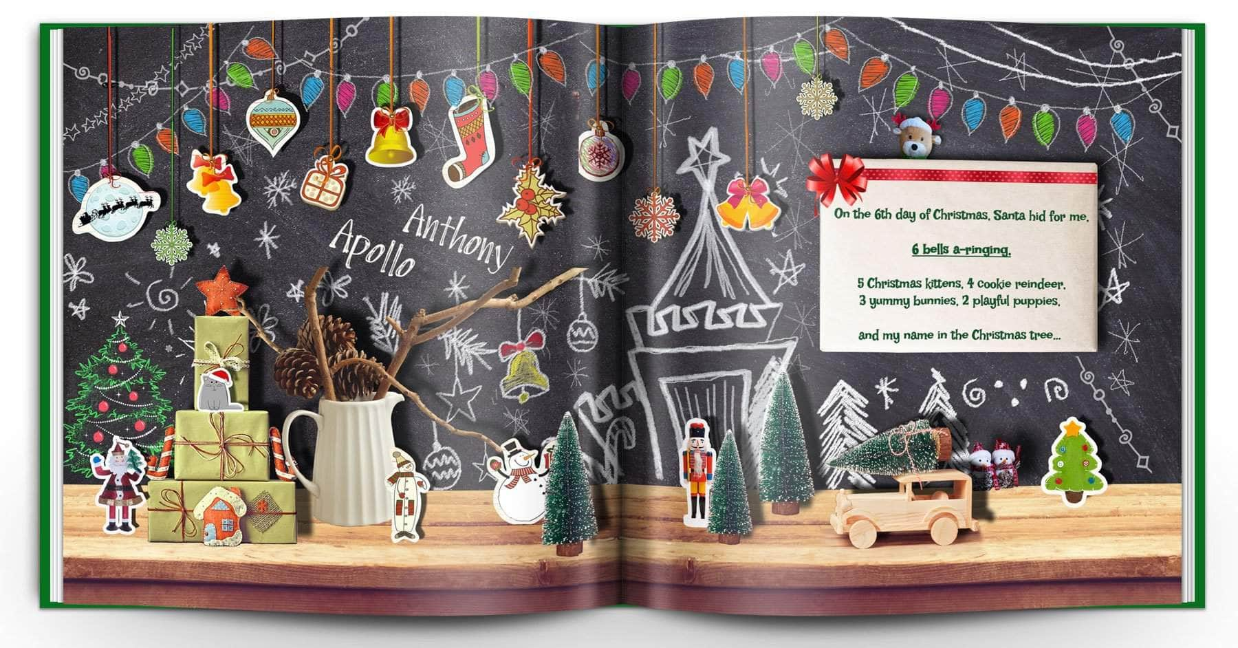 Personalized Christmas Book for 2 Children, with photo and ...