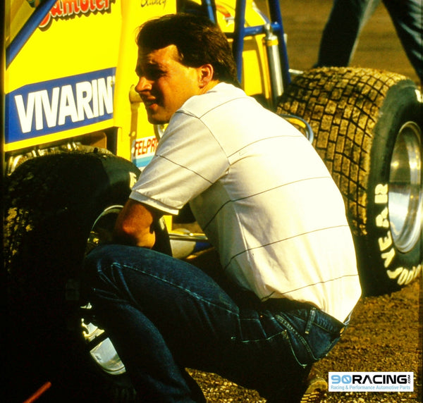 Dave Blaney at Lernerville Speedway, 1991