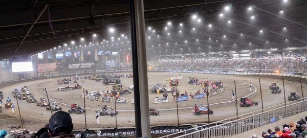 View from the Grandstands at the Chili Bowl 2024