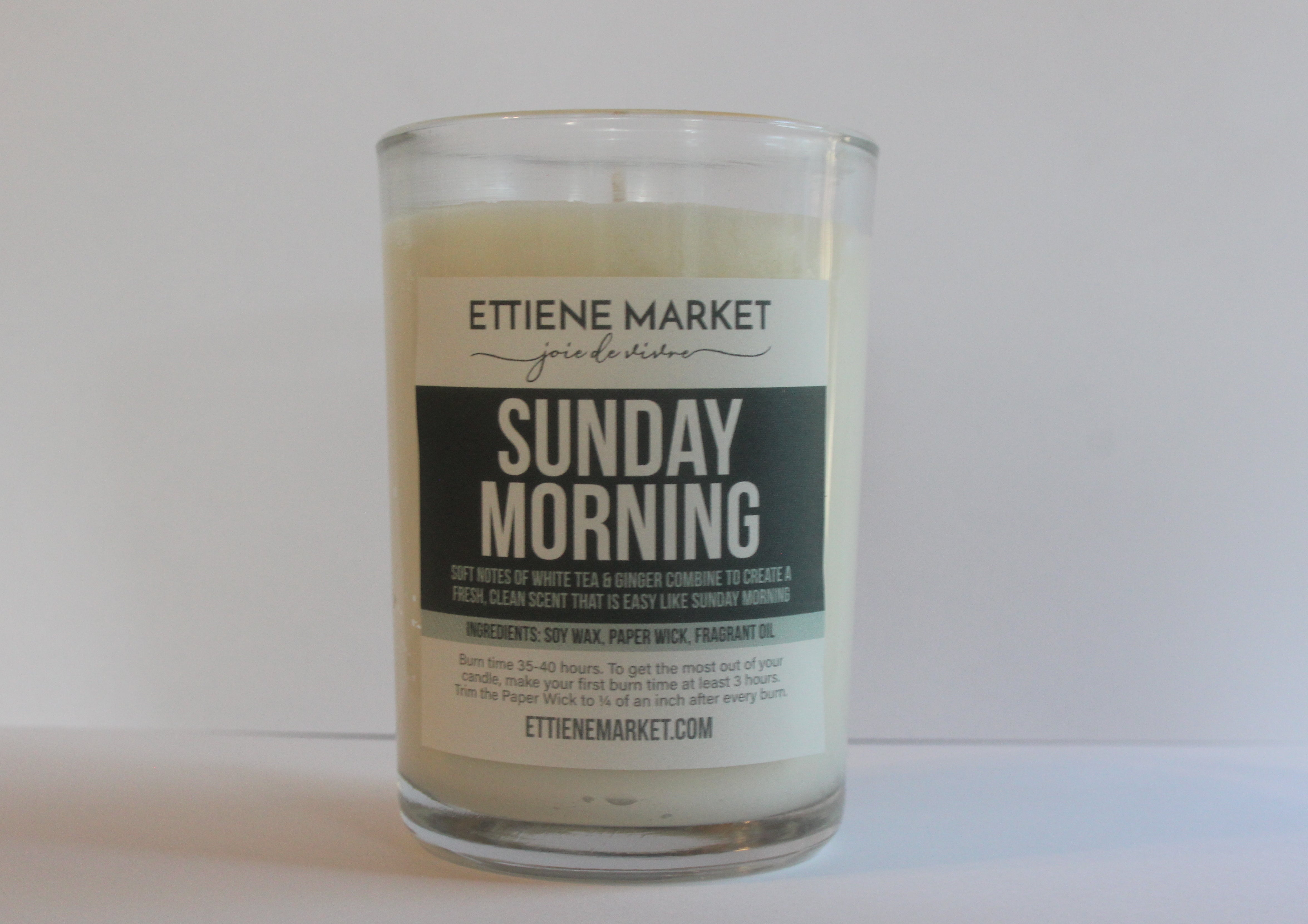 Ettiene Market Candle- Sunday Morning