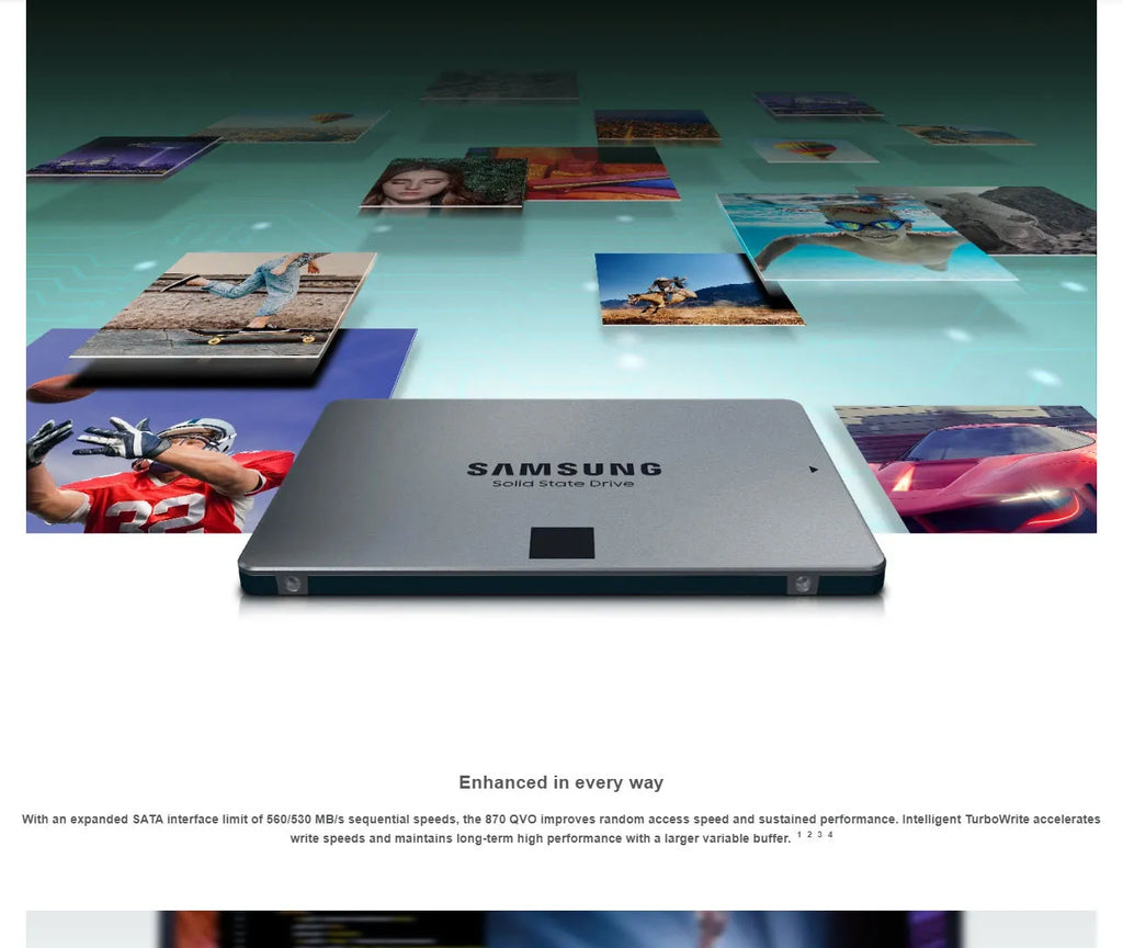 Samsung 870 QVO 2.5" 8TB SATA III Internal Solid State Drive Description