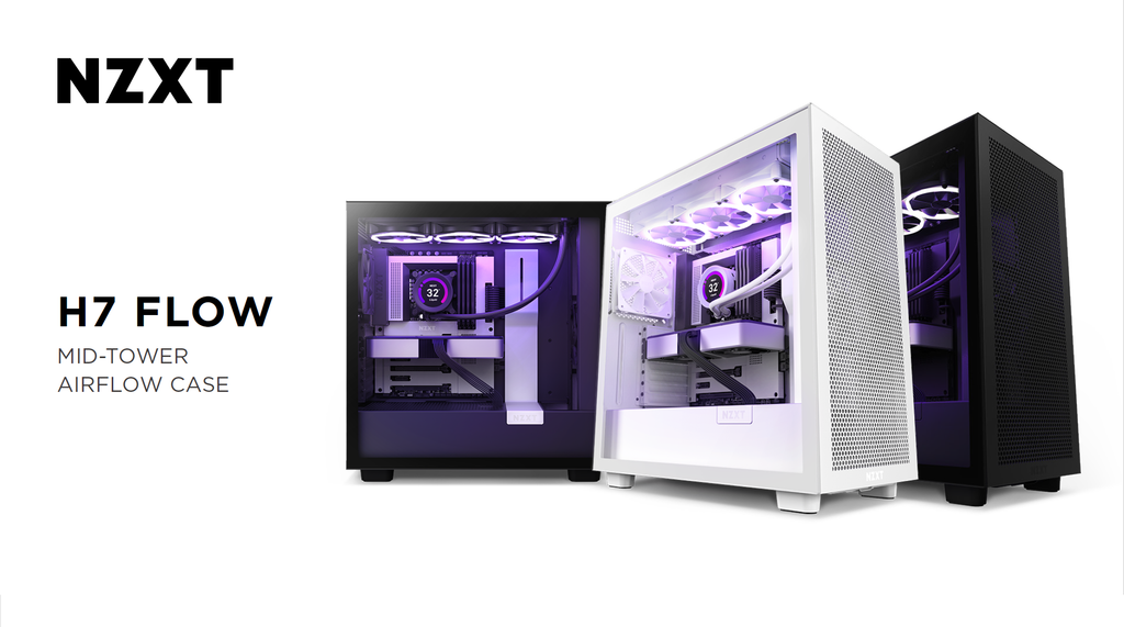 NZXT H7 Flow ATX Mid Tower Gaming Case Description 