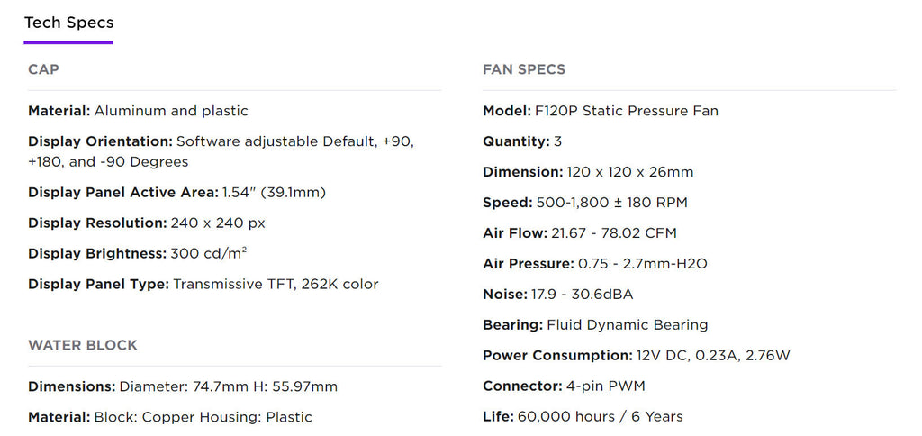 NZXT Kraken 360 360mm All-In-One Liquid Cooler Model: RL-KN360-B1 Specification