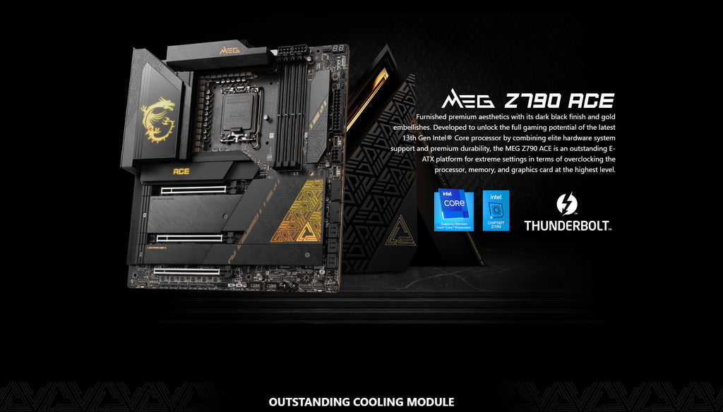 MSI MEG Z790 ACE Intel Socket 1700 ATX Motherboard Description