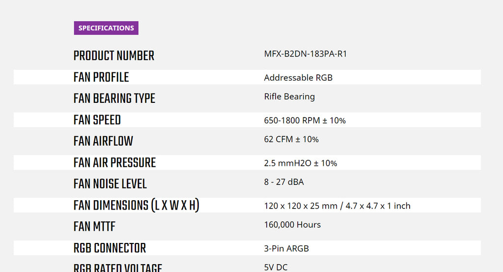 Cooler Master SOCKLEFLOW 120 ARGB 120mm ARGB Case Fan Black Color Model: MFX-B2DN-183PA-R1 Specification