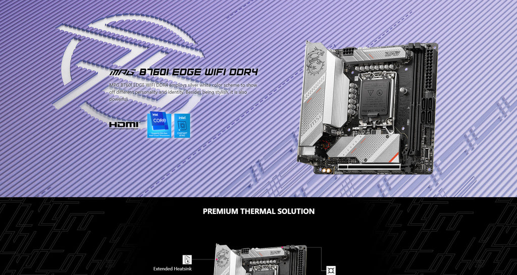 MSI MPG B760I EDGE WIFI DDR4 Intel Socket 1700 Mini-ITX Motherboard Description