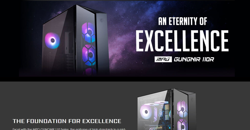 MSI MPG GUNGNIR 110R ATX Mid Tower Computer Case Description