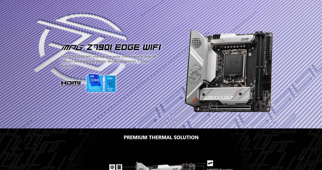 MSI MPG Z790I EDGE WIFI Intel Socket 1700 ATX Motherboard Description