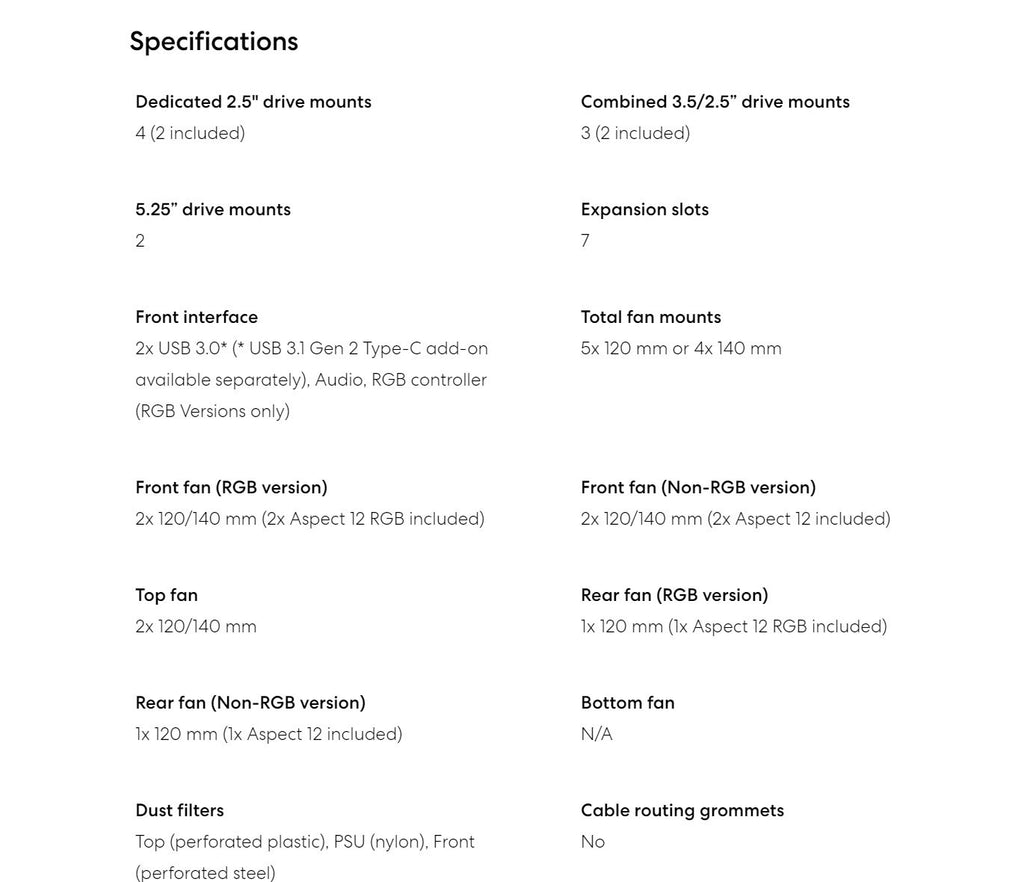 Fractal Design POP AIR Specification