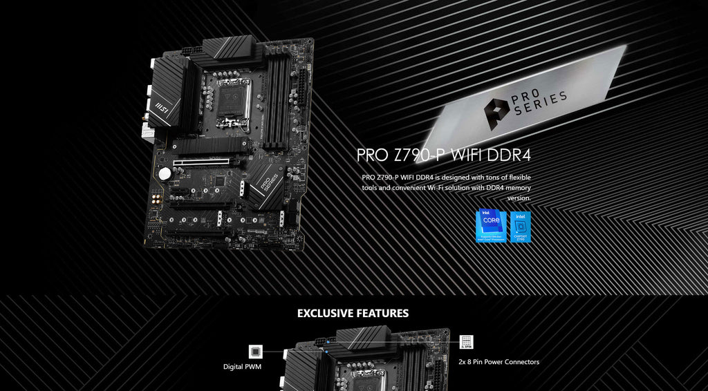 MSI PRO Z790-P WIFI DDR4 Intel Socket 1700 ATX Motherboard Description