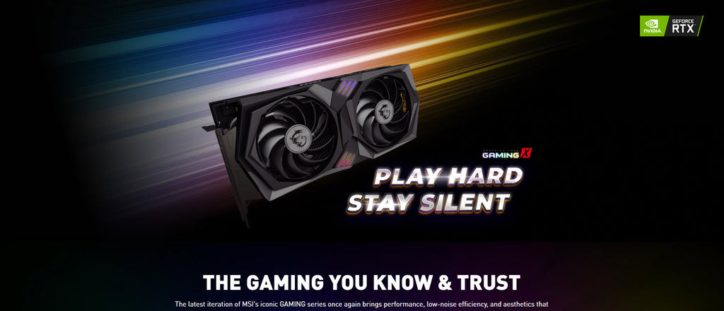 MSI Geforce RTX 3060Ti GAMING X 8G LHR Gaming Video Card Description
