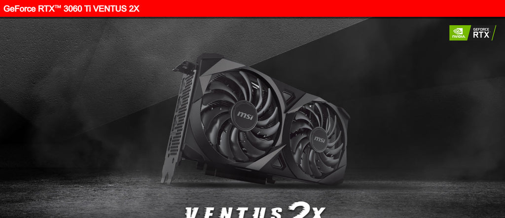 MSI Geforce RTX 3060Ti Ventus 2X OC 8G Gaming Video Card Description