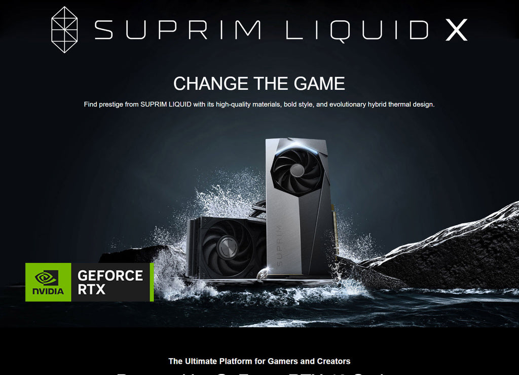MSI GeForce RTX 4090 SUPRIM LIQUID X 24G Video Card Description