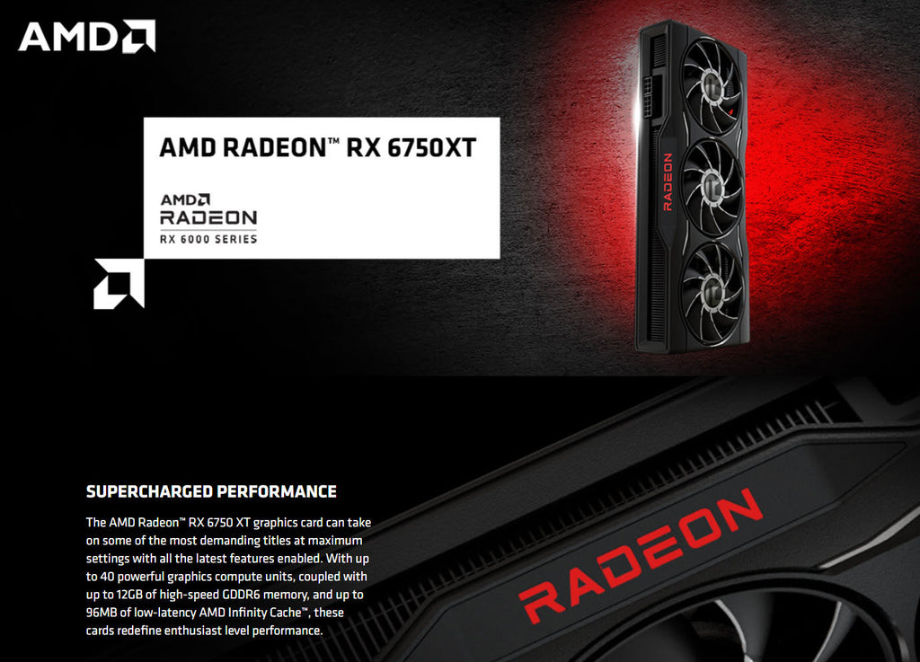 MSI Radeon RX 6750 XT MECH 2X 12G OC Gaming Video Card Description