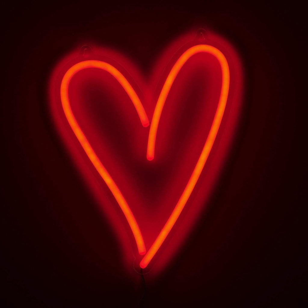 red heart led light