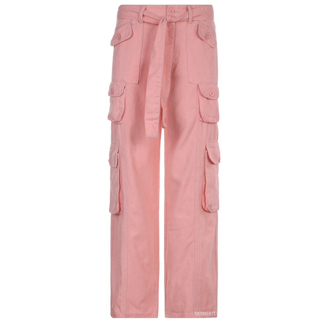 Pink princess y2k cargo pants  noxexit shop fairycore grunge fashion