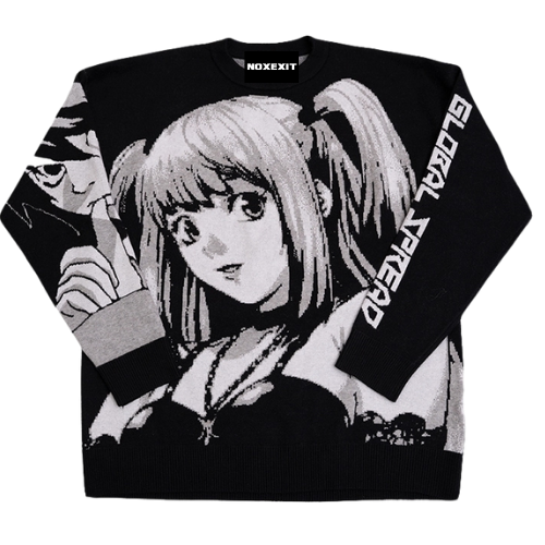ANIME sweater - DEATH NOTE MISA MISA amane emo KNIT sweater NOXEXIT x ...