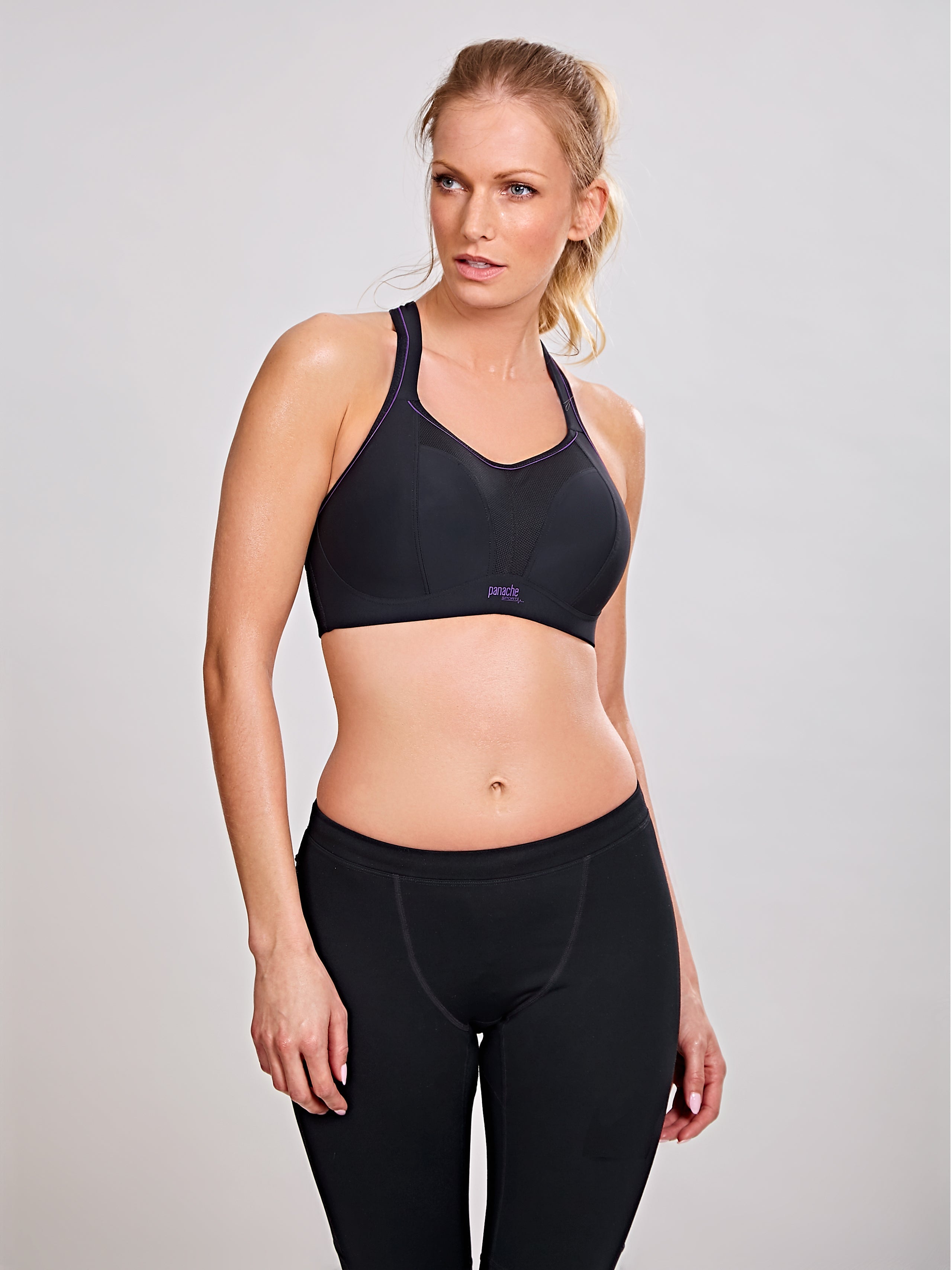 panache sports bra black