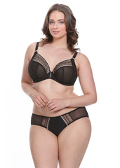 Cotton Luxe Front and Back Close Wire Free Bra Natural- 1416