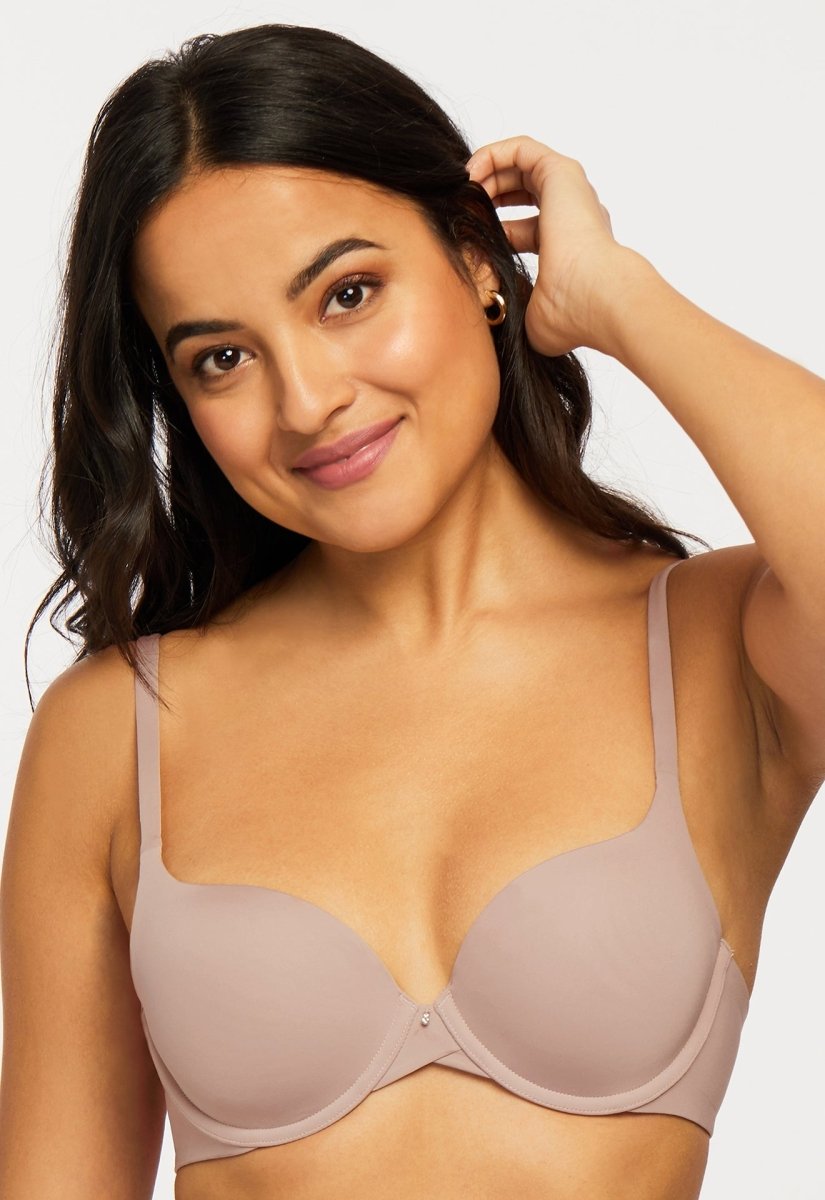 Montelle Women's Pure Plus Soft Foam Cup Full Coverage T-Shirt Bra, Nude,  32D at  Women's Clothing store