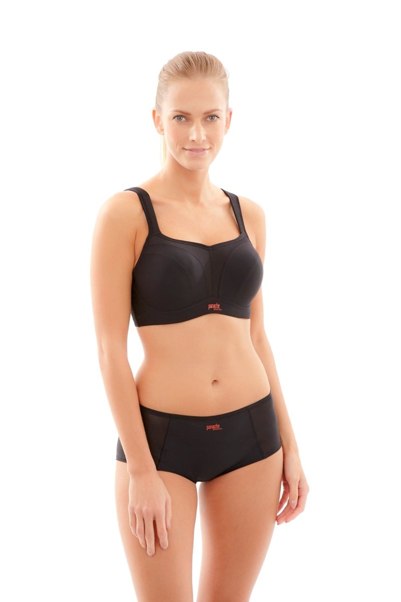 Panache Sport Sports bra non-wired F-K cup CHARCOAL MARL –