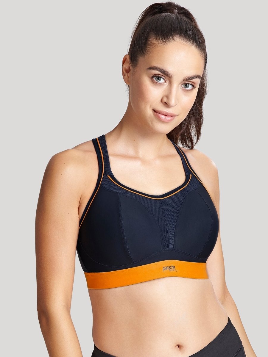 Elomi womens Plus-size Energise Underwire Sports Bra, Navy, 32H US