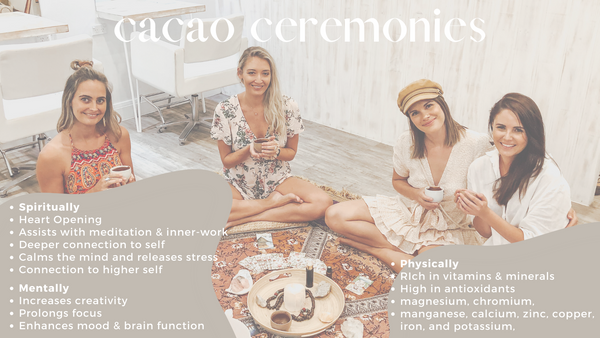 group cacao ceremony with txt