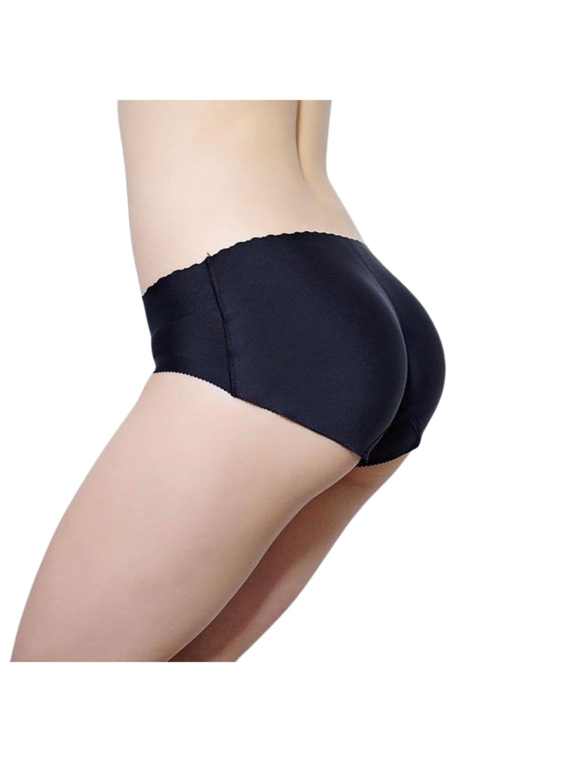 Butt Lifter Low Waist Panties Seamless Padded Underwear in Black