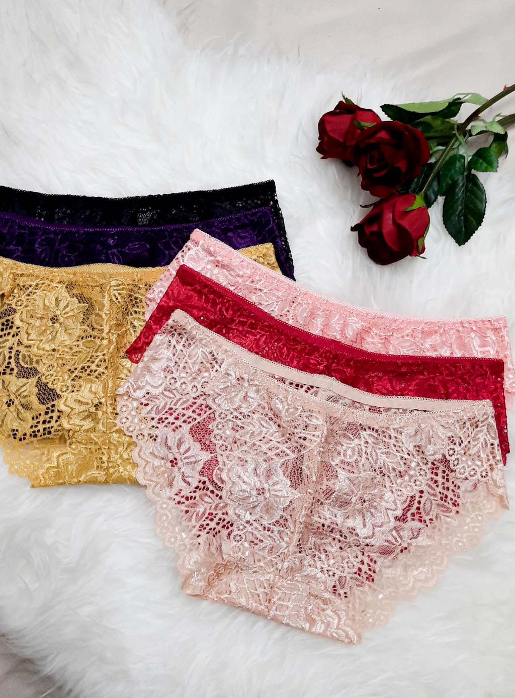 6 Pack Yuna Sexy Lace Panties – Kiss & Tell Malaysia