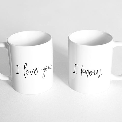I Love You And I Know Couple Mugs Mug Shop Manila