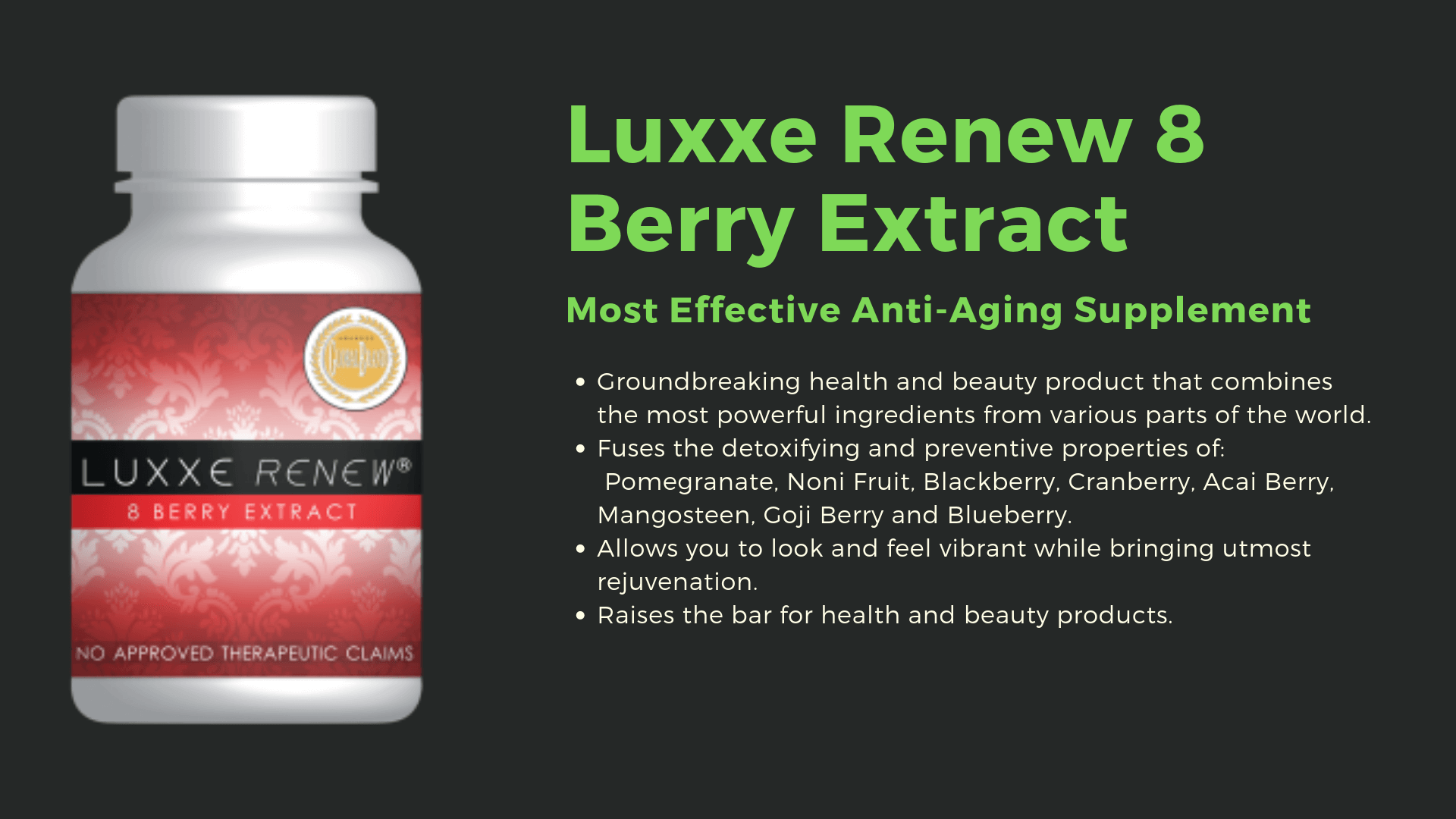 luxxe renew 8 berry extract image details