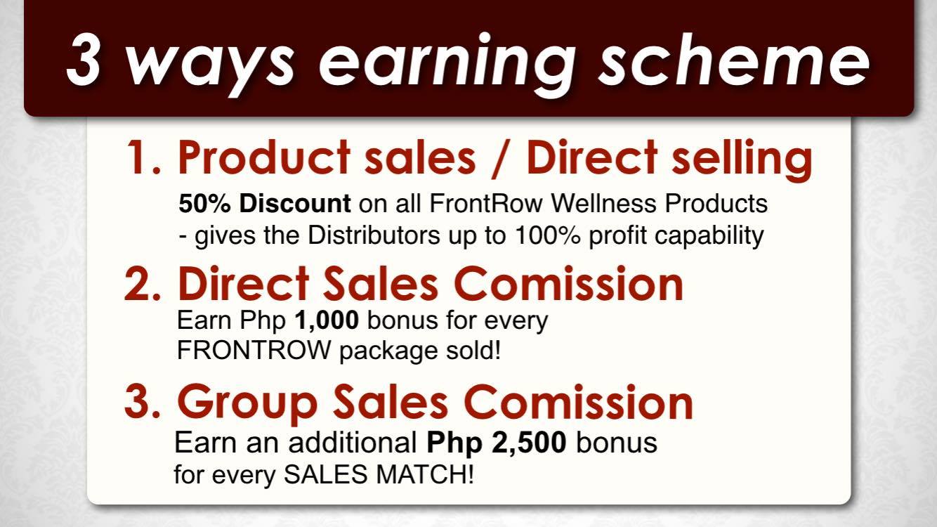 2 ways earning scheme of frontrow