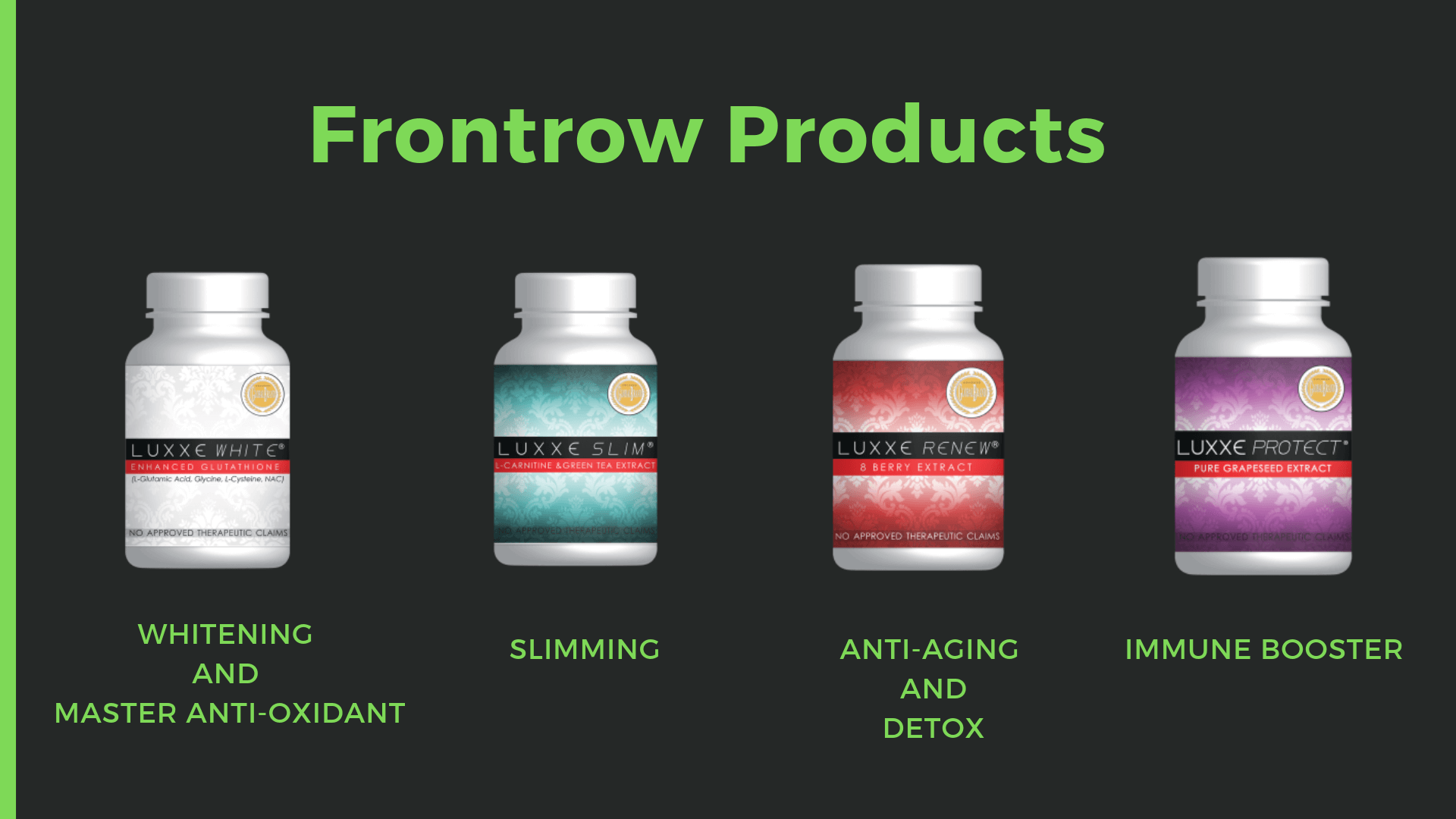 frontrow international luxxe products 