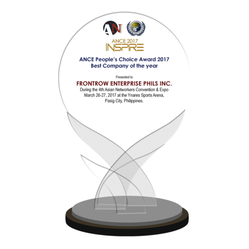 FRONTROW ENTERPRISE PHILS INC. 2017 ANCE People's Choice Awardee Best Company of the Year