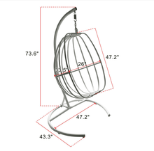 Load image into Gallery viewer, Egg Shaped Hanging Swing Chair / Outdoor Patio Porch Swing / Hammock Swing Chair
